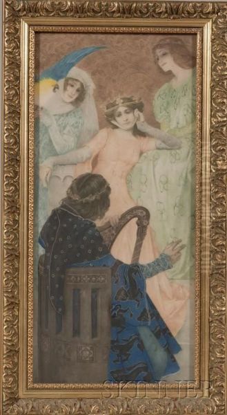 Genre Scene Lithograph - view 1