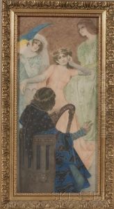 Genre Scene Lithograph