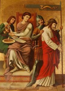 Christ With Pilate by School Pre-Raphaelite