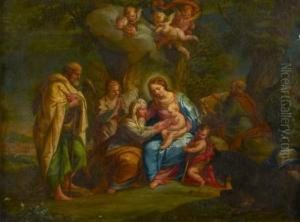 Sainte Famille Avec Sainte Elisabeth Et Saint Jean-baptiste