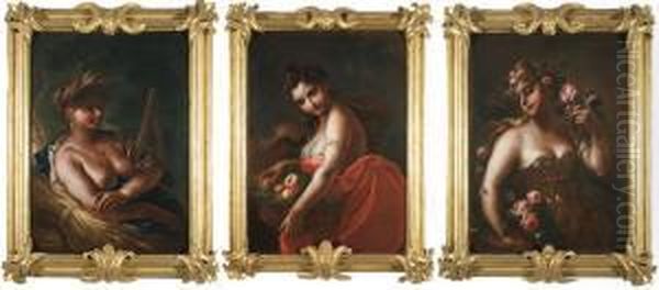 Tre Allegorie Con Figure Femminili - view 1