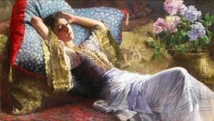 Reclining Odalisque by Ferdinand Max Predt