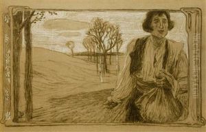 The Heading From Gamm""""""""s Essay On J. Ruskin by Jan Preisler