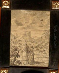 Allegory Of Akings Crowning (probably Gideon) by Johann Daniel Preisler