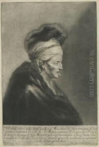 Bildnis Eines Alten Mannes In Orientalischem Kostum by Johann Daniel Preisler