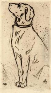 A Dog by Vojtech Adalbert Preissig