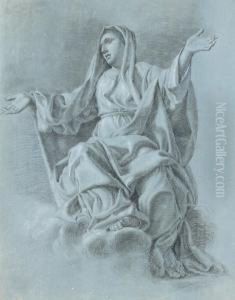 Etude Pour Une Vierge En Gloire by Johann Justin Preissler