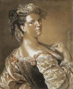 Bildnis Einer Jungen Frau by Johann Justin Preissler