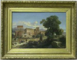 Ruines Du Temple Du Soleil Abalbek by Walter Prell