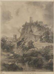 Achill Schleift Hector by Friedrich I Preller