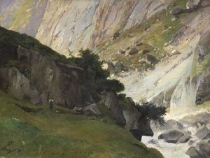 Alpenstudie Im Gotthardgebiet Bei Amsteg