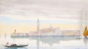 San Giorgio Maggiore, Venice by Luigi (Ludwig Osipovich) Premazzi