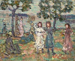 Park Along The Shore by Maurice Brazil Prendergast