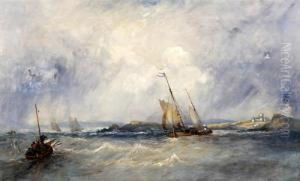 'shipping In A Gale', Possibly Off The West Coast Of Scotland