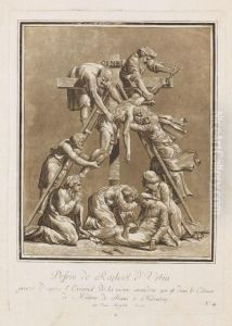 Kreuzabnahme Christi Nach Raffael by Johann E. Gottlieb Prestel
