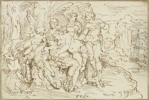 Venus Kusst Den Toten Adonis by Johann E. Gottlieb Prestel