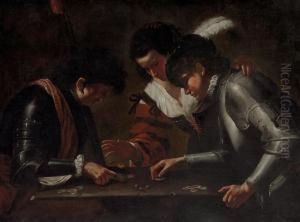The Dice Players by Gregorio Preti