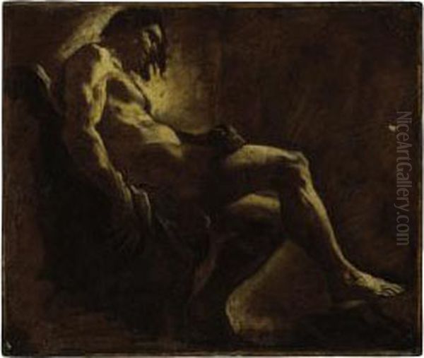 Study Of A Male Nude - view 1