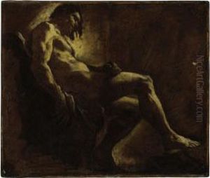 Study Of A Male Nude by Mattia Preti