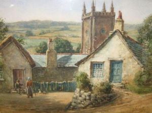 A Village In The Lake District by George Pretty