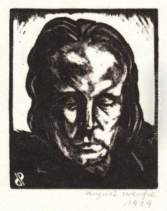 Portrait Of A Man by August Preusse