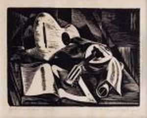 Nature Morte A La Guitarre by August Preusse