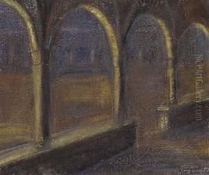 Interno Di Chiostro by Gaetano Previati