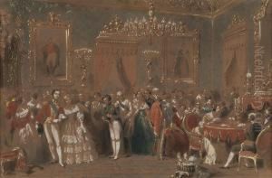 Reception At Buckingham Palace by A. Prevost