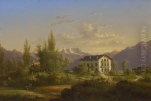 Schweizer Gebirgslandschaft by Nicolas Louis A. Prevost