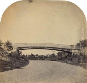 Pine Bank Arch Near Central Park West And 60 Street, New York City by Victor Prevost
