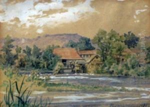Landschaft by Ernest Preyer