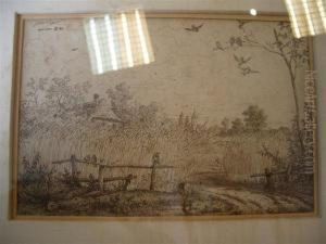 Paysage Aux Oiseaux by Johann Wilhelm Preyer