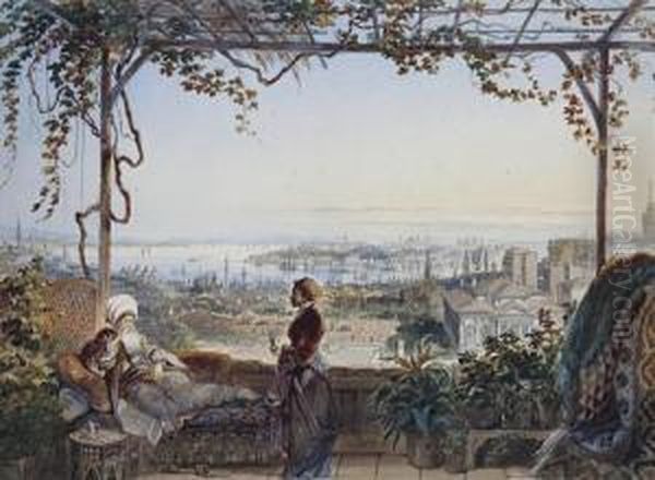 Istanbul, From A Terrace In Pera - view 1