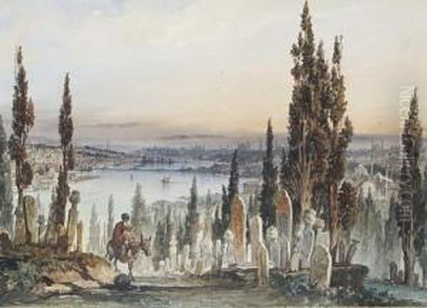 The Cemetery At Eyup, Istanbul - view 1