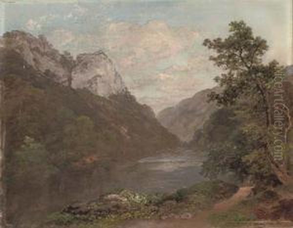 A Quiet Stretch Of River In A Mountainous Landscape - view 1
