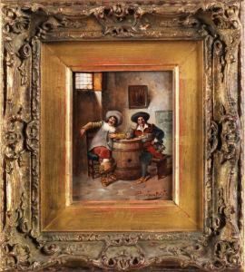 Zwei Zecher by Alois Heinrich Priechenfried