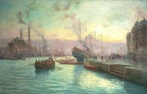 Crepuscule Sur Le Bosphore