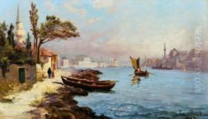 Barques Sur Le Bosphore, Istambul.