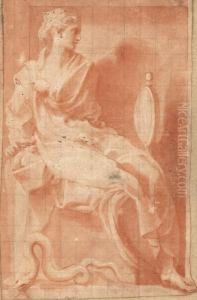 An Allegorical Figure Of Prudence by Francesco Primaticcio