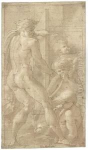 Aeolus Confining Or Liberating The Winds by Francesco Primaticcio