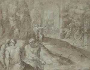 Odysseus' Encounter With The Laestrygonians, After Primaticcio by Francesco Primaticcio