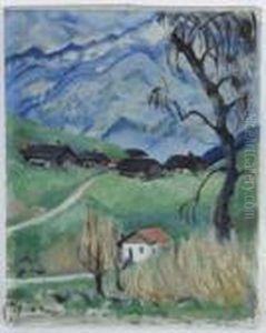 Village De Montagne by Andre Julien Prina