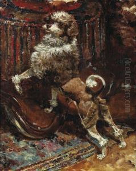 Le Caniche De La Mere De L'artiste Tondu A La Lion - view 1
