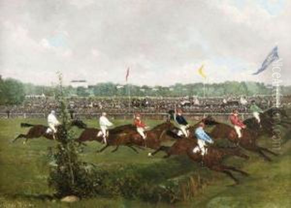 Steeple Chase Sur L'hippodrome De La Marche - view 1