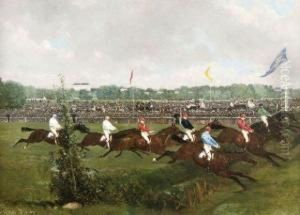 Steeple Chase Sur L'hippodrome De La Marche Steeple Chase Sur L'hippodrome De La Marche