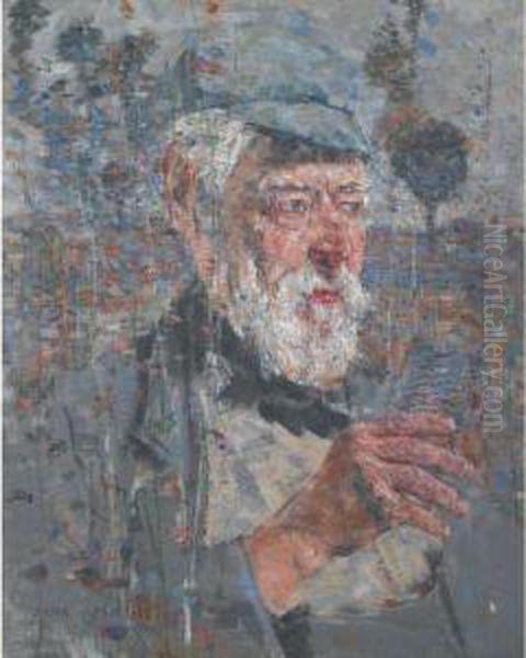 Man With Tobacco Pouch - view 1