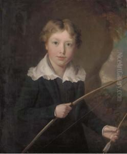 Portrait Of A Young Boy by William J. Pringle