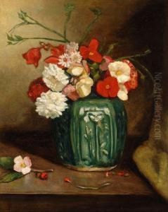 Still Life Of Flowers With Ginger
Jar by Benjamin Prins