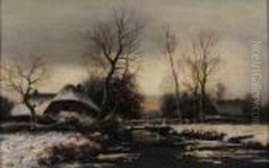 Paesaggio Invernale by Pierre Ernest Prins
