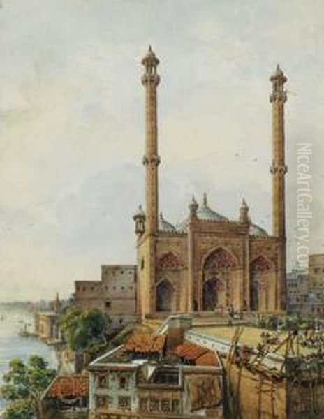 The Mosque At The Panchganga Ghat, Benares - view 1